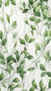 Closeup Shower Curtain Green Leaf Pattern Product Princess Furni
