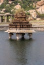 Closeup of Shrine in tank of Vittalaraya Temple, Hampi, Karnataka, India Royalty Free Stock Photo