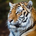 Closeup of a Siberian tiger Royalty Free Stock Photo