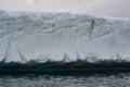 Closeup of side of iceberg stranded in Twillingate Harbour