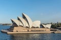 Closeup of Side view of Sydney Opera House during sunset, Australia Royalty Free Stock Photo