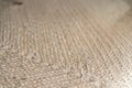 Closeup of simple jute rug Royalty Free Stock Photo