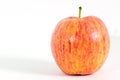 Closeup of single Apple on white Royalty Free Stock Photo