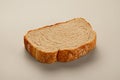 Closeup of slice of bread