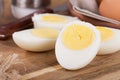 Sliced Hard Boiled Egg Closeup