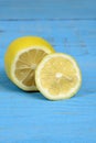 Closeup of sliced lemon Royalty Free Stock Photo