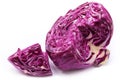 Closeup of sliced red cabbage Royalty Free Stock Photo