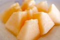 Closeup Slices of Mouthwatering Muskmelon Cantaloupe