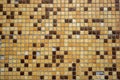 Closeup of small brown shaded tiled texture