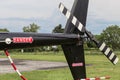 Closeup of Small Helicopter Tail Rotor Assembly.