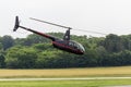 Closeup of Small Helicopter on Takeoff Royalty Free Stock Photo