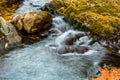 Small mountain stream Royalty Free Stock Photo