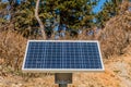 Closeup of small solar panel Royalty Free Stock Photo