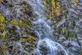 A Closeup of a Waterfall on the Routeburn Track in New Zealand