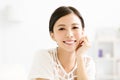 Closeup smiling young woman face Royalty Free Stock Photo