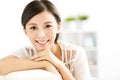 Closeup smiling young woman face Royalty Free Stock Photo