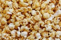 Closeup snack caramel popcorn texture background Royalty Free Stock Photo