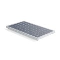 Closeup of a solar collector panel model isolated on a white background