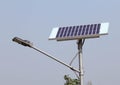 Closeup of Solar Street Light/lamp Royalty Free Stock Photo