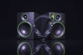 Closeup of soundbar speaker Royalty Free Stock Photo