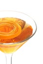 Closeup Of A Sparkling Orange Martini Royalty Free Stock Photo