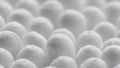 closeup spinning full-frame macro background of cotton earbud heads