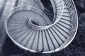Spiral stairway. Building abstract background