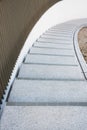 Modern spiral stairway. Building abstract background