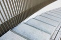 Modern spiral stairway. Building abstract background