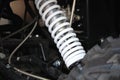 Closeup of springs, shock absorbers