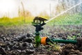 Closeup of sprinkler Royalty Free Stock Photo