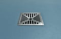Chrome Square Drain Royalty Free Stock Photo