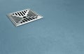 Chrome Square Drain Royalty Free Stock Photo