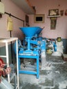 Closeup of Sri Rajalakshmi Ragi, Rice, Spices Flour Making Electric Machine