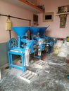 Closeup of Sri Rajalakshmi Ragi, Rice, Spices Flour Making Electric Machine