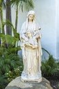 Closeup, St. Anna and Mary at Our Lady of Sorrows church, Santa Barbara, CA, USA