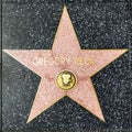 Closeup of Star on the Hollywood Walk of Fame for Gregory Peck