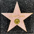 Closeup of Star on the Hollywood Walk of Fame for Jennifer Jones