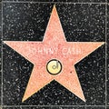 Closeup of Star on the Hollywood Walk of Fame for Johnny Cash Royalty Free Stock Photo