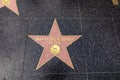 Closeup of Star on the Hollywood Walk of Fame for mary Kate Olsen Royalty Free Stock Photo