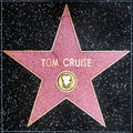 closeup of Star on the Hollywood Walk of Fame for Tom Cruise