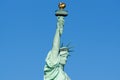 Statue of Liberty Head and Torch Profile Royalty Free Stock Photo
