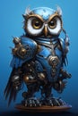 Mechanical Marvel: A Closeup Look at the Blue Bird Artificer Royalty Free Stock Photo