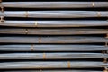 Closeup of Steel Rods or Bars, to Reinforce Concrete