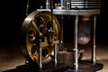 closeup of a stirling engine construction Royalty Free Stock Photo