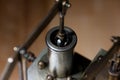 closeup of a stirling engine construction Royalty Free Stock Photo
