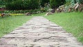 Closeup stone pathway