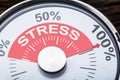 Stress Text On Meter Gauge Royalty Free Stock Photo