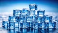 A CloseUp Study of a Pristine Pile of Ice Cubes A Minimalist Documentary Photography Still Life Capturing the Royalty Free Stock Photo