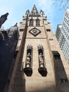 Closeup of a stunning old church in Manhattan, New York City Royalty Free Stock Photo